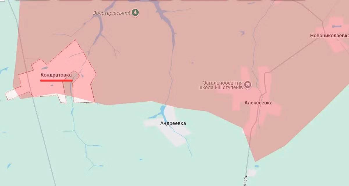 Kênh Rybar của Nga đưa tin, tính đến tối ngày 1/6, ngôi làng Kondratovka ở tỉnh Sumy đã nằm dưới sự kiểm soát của quân Nga. Việc giành quyền kiểm soát làng Kindrativka diễn ra sau vài ngày, khi làng Kostyantynivka, nằm ở phía bắc, bị Lữ đoàn Hải quân đánh bộ số 40 RFAF tràn ngập.