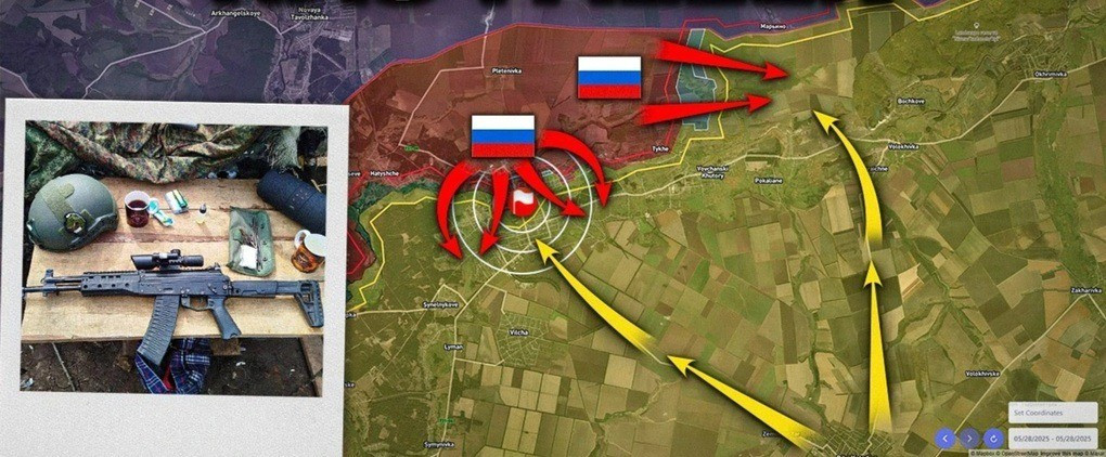 Hiện Cụm quân phía Bắc RFAF đã tiến đến Yunakivka từ phía đầu cầu Loknya ở tây bắc. Đồng thời, quân Nga cũng mở rộng đầu cầu tấn công vào Yunakivka, không chỉ từ hướng tây bắc, mà còn từ phía đông, khi đánh chiếm làng Yablonovka.