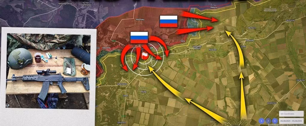 Hiện Cụm quân phía Bắc RFAF đã tiến đến Yunakivka từ phía đầu cầu Loknya ở tây bắc. Đồng thời, quân Nga cũng mở rộng đầu cầu tấn công vào Yunakivka, không chỉ từ hướng tây bắc, mà còn từ phía đông, khi đánh chiếm làng Yablonovka.