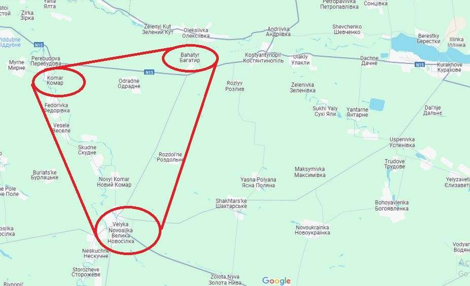 Trước đó, AFU đang dựa vào “tam giác phòng ngự" Komar-Bogatyr-Velyka Novosyolka để phản công vào Mariupol vào mùa hè năm 2023, nhằm cắt đứt tuyến đường bộ của quân đội Nga tới Crimea. Hiện tại khu vực tam giác chỉ còn làng Komar là "còn sống". Một khi mất đi, mọi ý tưởng chiến lược trước đây của quân đội Ukraine đều trở nên vô nghĩa.