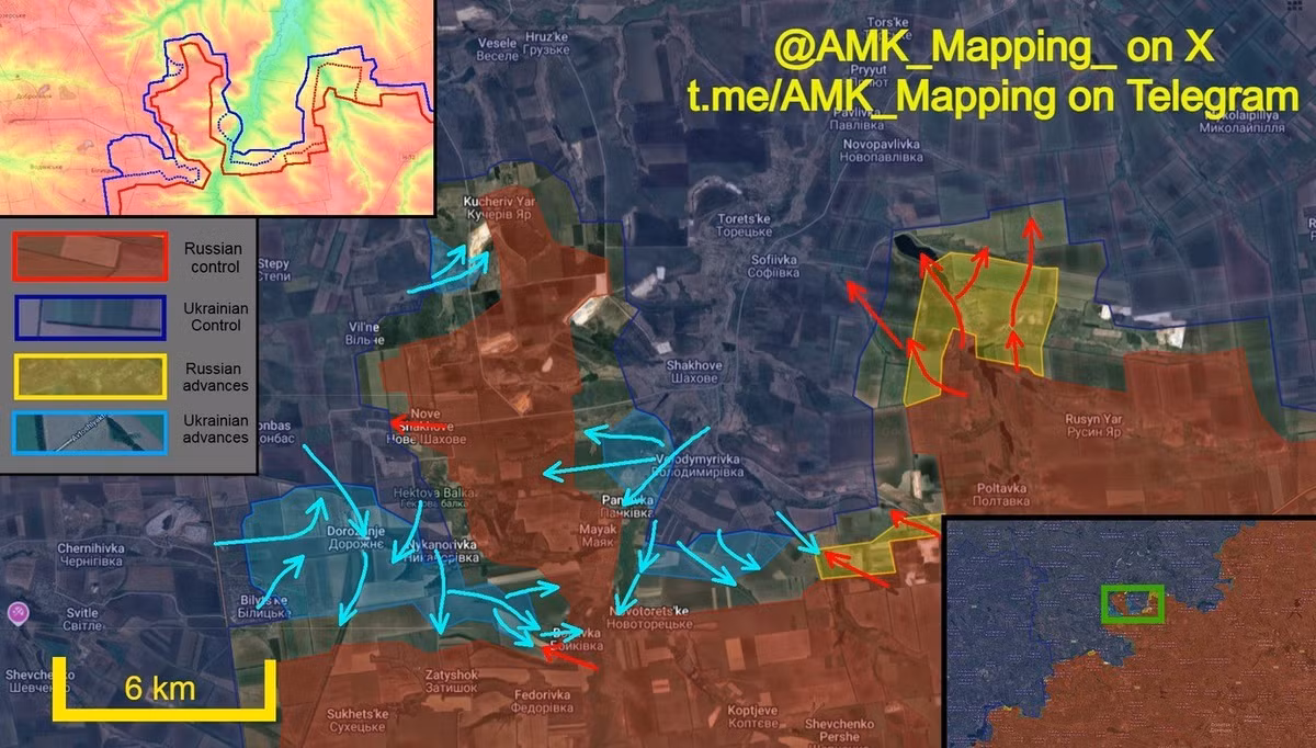 Lực lượng Kiev tiếp tục tấn công các vị trí của Tập đoàn quân 51 RFAF gần Dobropolye, bất chấp việc chưa đạt được kết quả. Lý do cho sự kiên trì này là do động cơ chính trị. Giới lãnh đạo Ukraine không thể để xảy ra thêm một thất bại công khai nào nữa trong bối cảnh thay đổi tư lệnh quân đoàn và tình hình ngày càng xấu đi ở các khu vực khác trên mặt trận.
