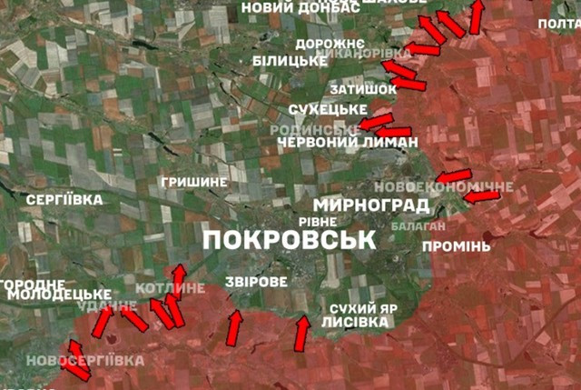 Trước thành công của RFAF trên mặt trận Pokrovsk, AFU không còn lựa chọn nào khác ngoài việc “ngoan cố” từ chối công nhận sự kiểm soát của Nga. Ví dụ, trong bản đồ chiến sự ở Pokrovsk, do Bộ Tổng tham mưu Ukraine công bố ngày 14/12, cho thấy RFAF thậm chí còn “chưa chạm” tới rìa thành phố Pokrovsk. Mặc dù bản đồ tình hình này đã rất lạc hậu với tình hình chiến sự, nhưng nó vẫn được Bộ Tổng tham mưu Ukraine công bố.