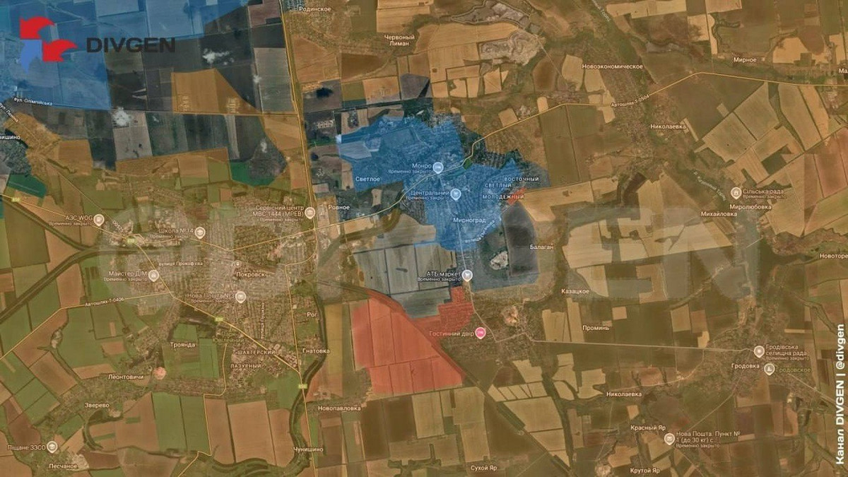 Tướng Syrsky báo cáo với Tổng thống Zelensky rằng, quân phòng thủ đã bị bao vây hoàn toàn tại Myrnohrad và cũng cho biết có 117 nỗ lực phản công của AFU vào khu vực mặt trận đó. Tướng Syrsky tin rằng, AFU không thể chọc thủng vòng vây và cần phải khẩn trương ra lệnh cho các đơn vị còn lại từ Myrnohrad đột phá vòng vây.