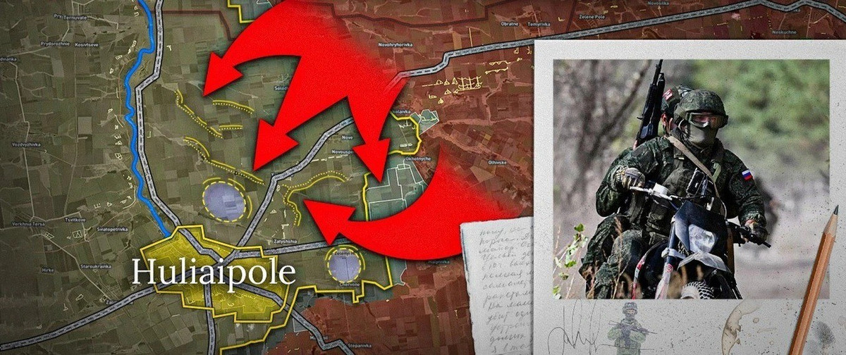 Trong khi đó, Cụm Vostok RFAF tiếp tục tiến công nhanh chóng qua các khu vực Zaporizhzhia do Ukraine kiểm soát và đang tự tin tiến về thủ phủ của khu vực, Huliaipole. Chỉ trong bốn ngày, quân Nga đã đột phá trên một khu vực với chiều sâu 10 km và rộng hơn 20 km, với diện tích khoảng 200 km2.