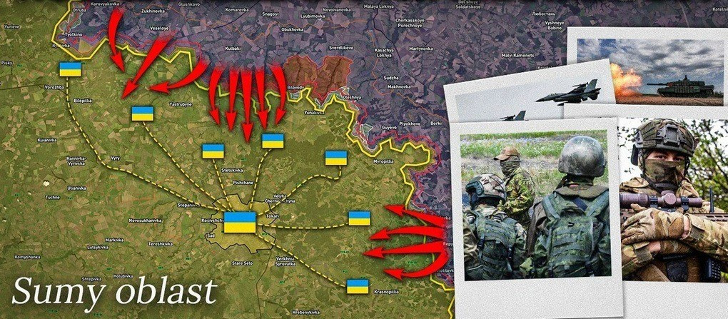 Sumy có địa hình rộng mở và không có rào cản tự nhiên. Trước đây, nơi này là vựa lúa của Ukraine, nhưng giờ đây đã trở thành chiến trường để lực lượng thiết giáp hạng nặng của Nga tấn công. Từ Sumy, mạng lưới đường sắt và đường bộ không bị cản trở, cho phép RFAF xâm nhập sâu vào tận Kiev.
