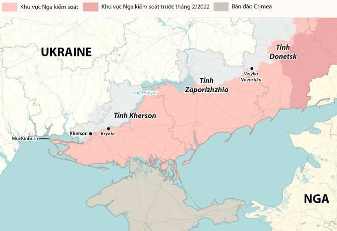 Vào tháng 11/2023, AFU đã mở chiến dịch vượt vượt sông Dnieper, chiếm đầu cầu Krynki; nhưng nơi này không phải là khu vực phòng thủ của Lữ đoàn 34, nên quân của Lữ đoàn cũng không tham gia chiến đấu. Lữ đoàn chỉ phải đề phòng sự xâm nhập của các nhóm trinh sát nhỏ và các cuộc tấn công bằng pháo binh và UAV FPV lẻ tẻ của AFU.