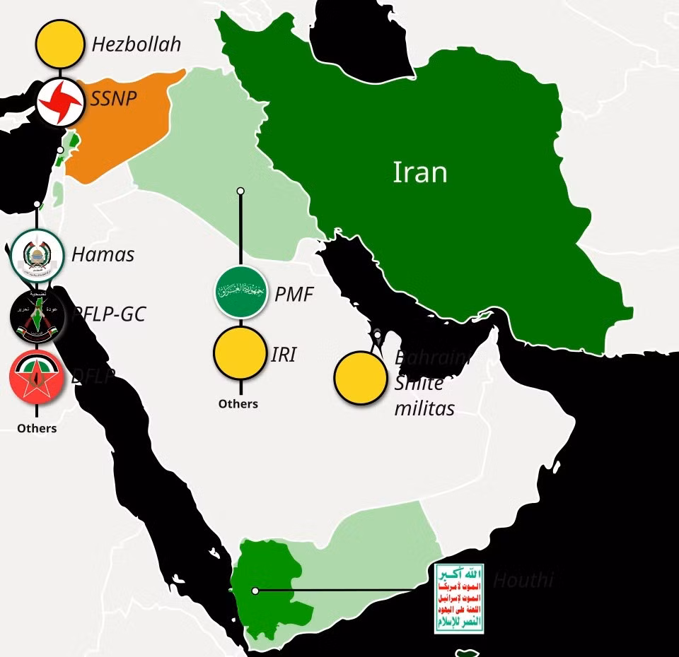 Về vấn đề này, Mỹ chỉ đồng ý một thỏa thuận ngừng bắn giữa Mỹ và Iran, loại trừ Hezbollah ở Lebanon và lực lượng nổi dậy Houthi ở Yemen, thậm chí còn yêu cầu Iran ngừng tài trợ cho các lực lượng ủy nhiệm trong khu vực.