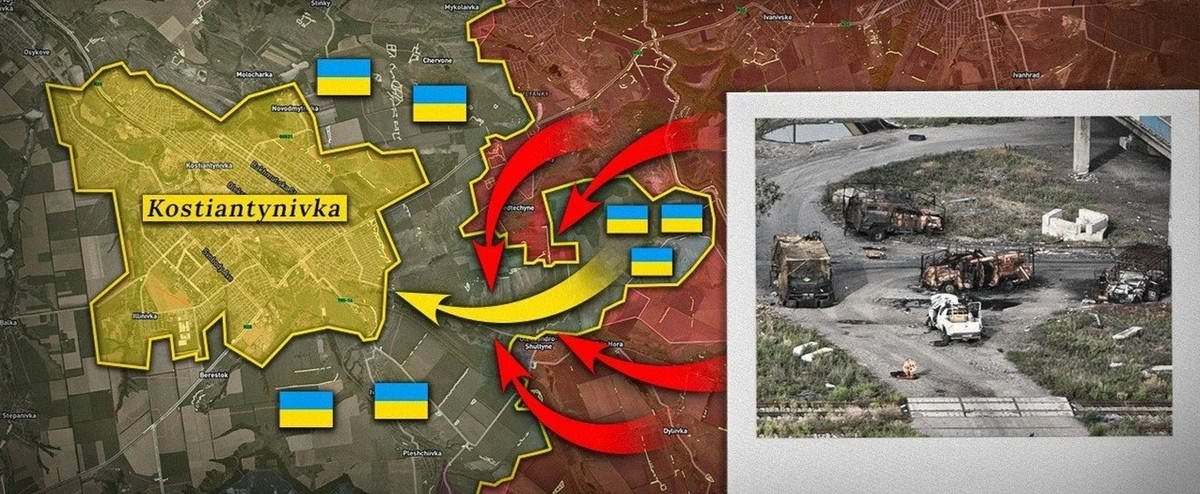 Kênh RVvoenkory cho biết, quân Nga tiếp tục tiến công và đã đột phá đến rìa phía đông nam thành phố, giành được quyền kiểm soát nhiều vị trí dọc theo hàng cây trên các điểm cao có giá trị chiến thuật, ở phía phía đông nam Predtechyne, trước khi tiến về phía tây dọc theo hàng cây đến khu nhà nghỉ cuối tuần Yahidka.