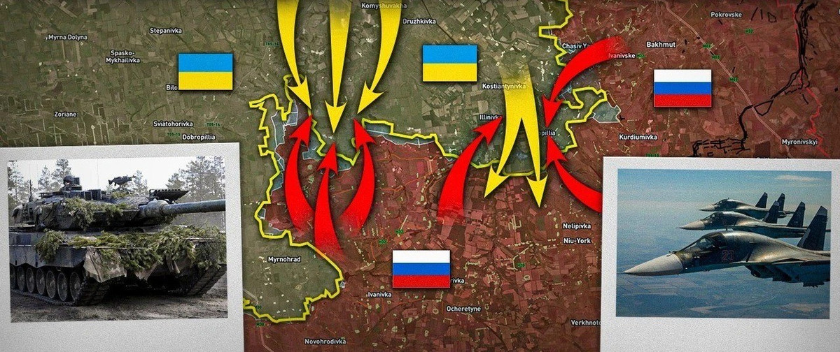 Trong khi phía Ukraine, lực lượng dự trữ ở Kostiantynivka tương đối mỏng, hỏa lực hạn chế, nên tình hình của họ ở đây khá khó khăn. Theo kênh Deep State của Ukraine, có mối liên hệ với Tổng cục tình báo AFU (GRU), cho biết RFAF có thể tổng tiến công Kostiantynivka trong chiến dịch thu đông sắp tới của Moskva. (nguồn ảnh Military Review, Rybar, Liveuamap, Kyiv Post).