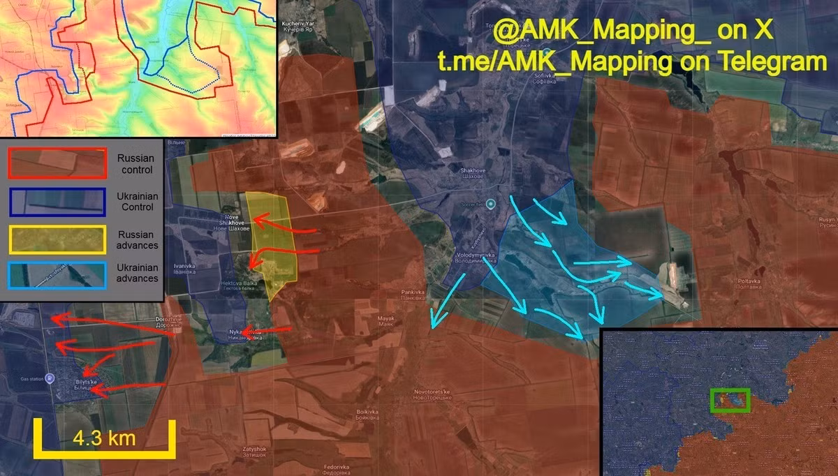 Hiện tại, tình hình tác chiến của lực lượng Kiev ở hướng Dobropolye thậm chí còn tệ hơn so với một tuần trước. Đội hình AFU tiên phong phản công từ Belitskoye cũng đang bị mắc kẹt trong một vòng vây sâu, giống như những đơn vị trước đó đã tấn công theo hướng làng Zolotoy Kolodez.