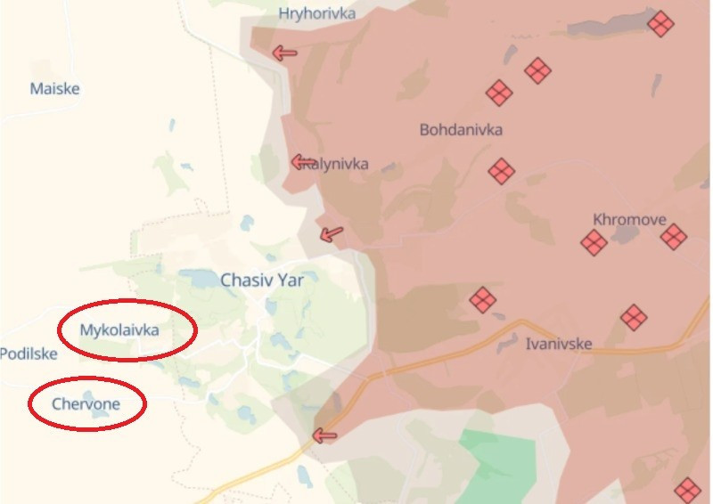 Trong khi đó, thỉnh thoảng AFU vẫn triển khai quân tiếp viện tại đây, khi họ vẫn kiểm soát Mykolaivka và Chervone (Krasne). Đáng chú ý là Chervone đã chính thức được Nga tuyên bố chiếm giữ vào ngày 8/12. Nhìn chung, tình hình tại khu vực Konstantinovka vẫn “tương đối sáng sủa” đối với Nga.