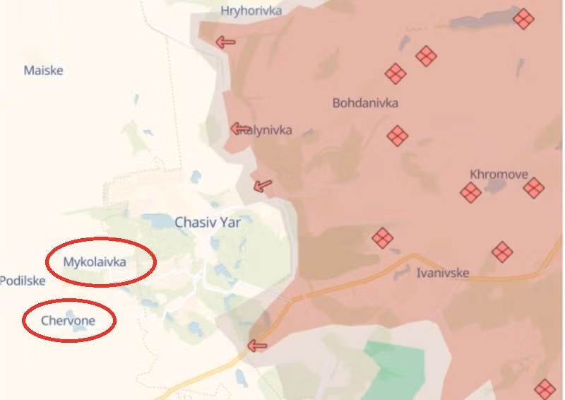 Trong khi đó, thỉnh thoảng AFU vẫn triển khai quân tiếp viện tại đây, khi họ vẫn kiểm soát Mykolaivka và Chervone (Krasne). Đáng chú ý là Chervone đã chính thức được Nga tuyên bố chiếm giữ vào ngày 8/12. Nhìn chung, tình hình tại khu vực Konstantinovka vẫn “tương đối sáng sủa” đối với Nga.