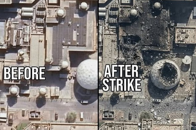 Ví dụ, các cuộc tấn công của Iran, đã phá hủy hoàn toàn năm radar cảnh báo sớm hệ thống phòng không THAAD do quân đội Mỹ triển khai ở Trung Đông. Hơn nữa, truyền thông Mỹ và châu Âu nghi ngờ rằng, quân đội Mỹ đã cố tình che giấu thương vong của binh lính Mỹ ở Trung Đông, trong khoảng thời gian hai tuần đầu của cuộc chiến.