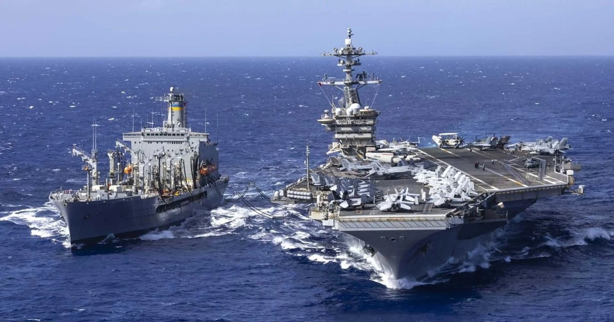 CIS không phải là vũ khí, mà là hệ thống điều khiển tất cả các hệ thống vũ khí trên tàu, bao gồm tất cả các loại định vị, dẫn đường, liên lạc và chuẩn bị dữ liệu cho các quyết định chiến thuật. Trên thực tế nó là “bộ não” của tàu. Ngoài ra có một hoặc hai tàu ngầm hạt nhân đang lặn; hai hoặc ba tàu tiếp tế không được đưa vào đội hình, nhưng cố gắng duy trì trong phạm vi của đội hình.