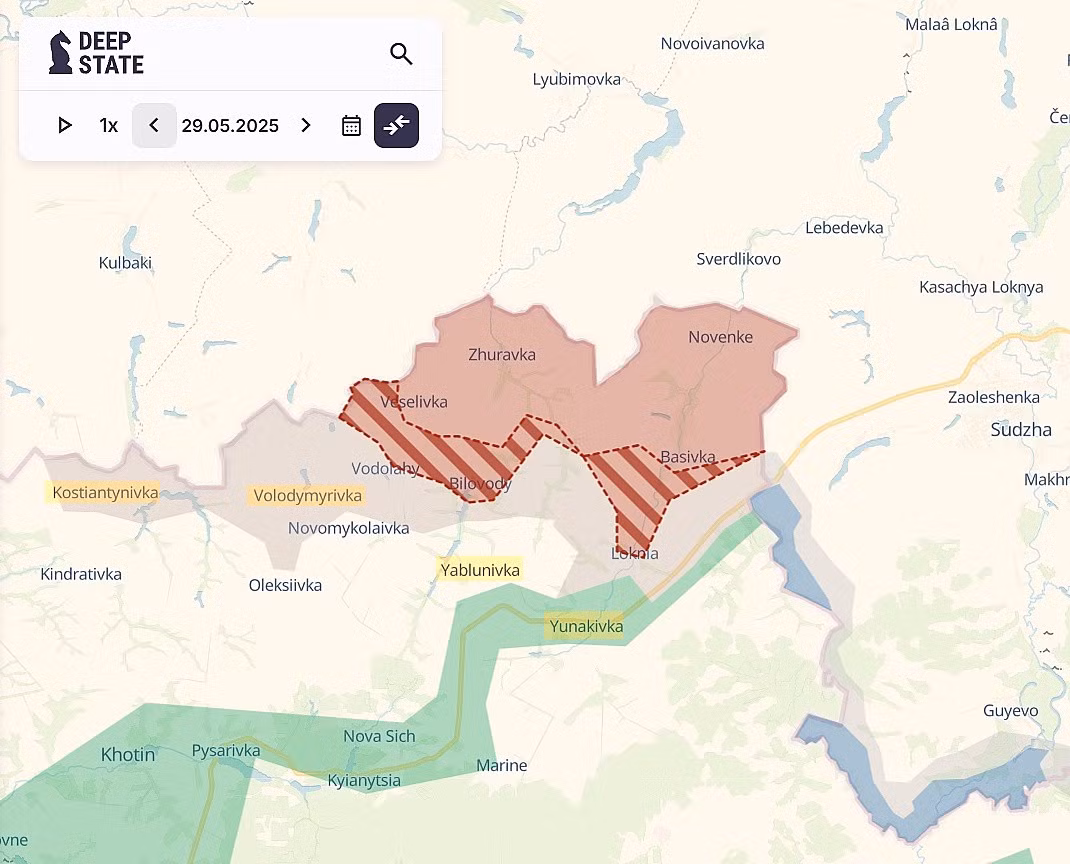 Theo thông tin của Viện Nghiên cứu Chiến tranh Mỹ (ISW), trích dẫn thông tin từ blogger quân sự của Nga, đã đưa tin rằng "AFU đã tiến vào trung tâm làng Kondratovka", tức là họ đã chiếm được ngôi làng. ISW cũng cho biết, Bộ tư lệnh Cụm quân phía Bắc RFAF, đã tái triển khai các đơn vị của Lữ đoàn Thủy quân Lục chiến 155, từ Alekseyevka đến Kondratovka để tăng viện.