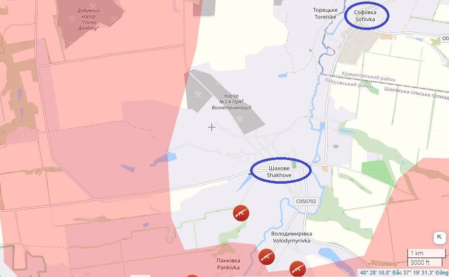 Nếu quân Nga có thể giữ vững các vị trí phía đông, tăng cường lực lượng và tiếp tục tiến về phía đông, họ có thể bao vây lực lượng Ukraine dọc theo tuyến Sofiivka-Shahovoe, có lẽ đây là kế hoạch ban đầu của họ. Ngay cả khi họ thất bại, RFAF vẫn có thể buộc quân Ukraine dọc theo tuyến này phải rút lui.