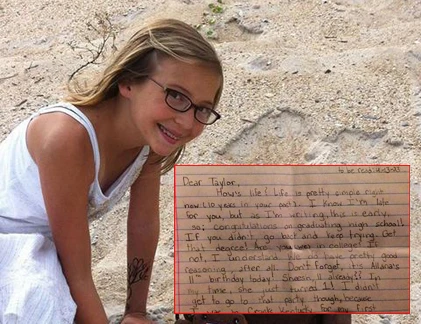 Bức thư cảm động của bé gái 12 tuổi trước khi mất