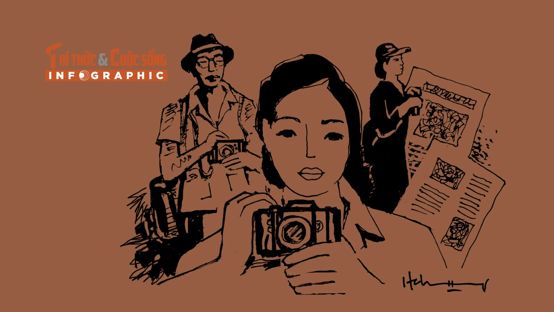 [INFOGRAPHIC] Dấu ấn 9 nhà báo Việt Nam