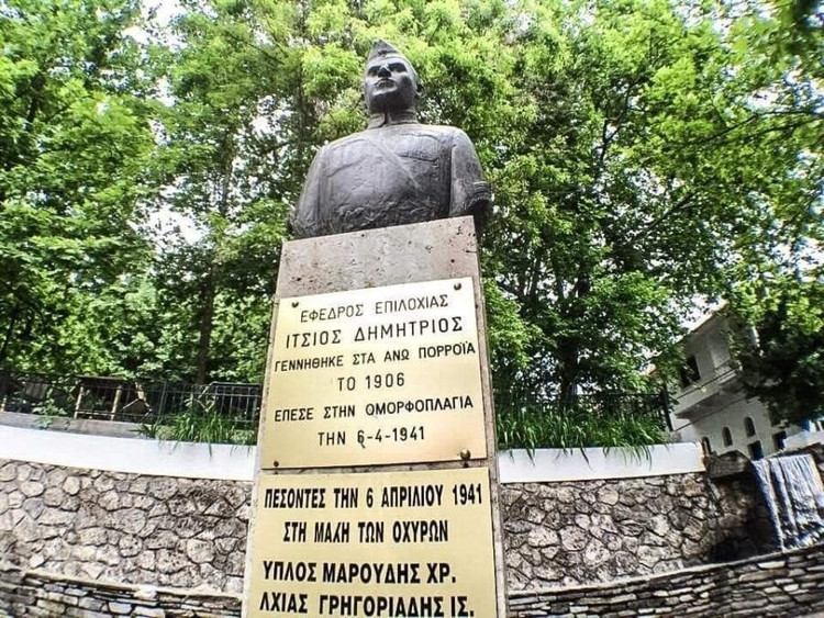 Durante o interrogatório do general nazista Ferdinand Schörner, o sargento Itsios confessou ser o comandante de uma pequena unidade grega e ter causado pesadas baixas entre os alemães. Por isso, o general Schörner ordenou a execução de Itsios. Foto: greekcitytimes. hung-8.jpg