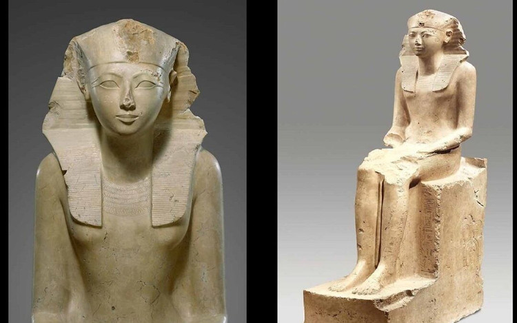 Khi pharaoh Thutmose II qua đời, con trai Thutmose III còn quá nhỏ chưa đủ khả năng xử lý triều chính nên Hatshepsut trở thành nữ pharaoh Ai Cập nắm giữ toàn bộ vương quyền trong tay. Ảnh: historicaleve. aicap-6.jpg