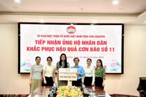 KITA Group trao 500 triệu đồng hỗ trợ đồng bào Thái Nguyên sau bão số 11