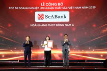SeABank lần thứ 6 được vinh danh trong Top 50 doanh nghiệp có lợi nhuận xuất sắc Việt Nam năm 2025