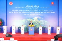 VINGROUP khởi công đô thị nghỉ dưỡng suối khoáng và tổ hợp thể dục thể thao