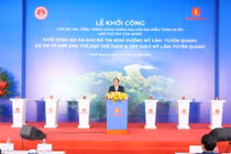 VINGROUP khởi công đô thị nghỉ dưỡng suối khoáng và tổ hợp thể dục thể thao