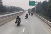 Xử lý nhóm người đi xe mô tô phân khối lớn vào cao tốc Tuyên Quang - Phú Thọ