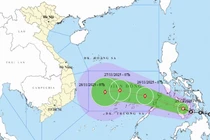 Áp thấp nhiệt đới có khả năng mạnh lên thành bão số 15, hai kịch bản khó lường