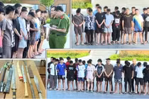 Bắt nhóm thanh thiếu niên hành hung, chém người đi đường