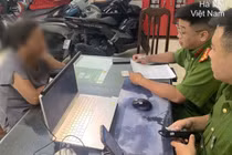 Xử lý người trông giữ xe trái phép tại khu vực Nhà tang lễ Phùng Hưng