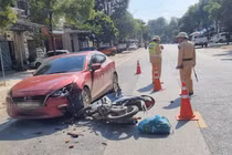 Xử lý lái xe không chấp hành hiệu lệnh dừng xe, gây tai nạn ở Thái Nguyên