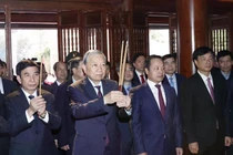 Tổng Bí thư Tô Lâm dự lễ khánh thành nhà tưởng niệm Chủ tịch Hồ Chí Minh