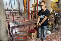 Bắt đối tượng chuyên trộm tiền công đức tại nhiều đình, chùa