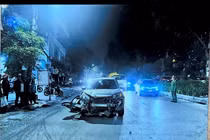 Công an Hà Nội tìm người chứng kiến vụ va chạm giao thông trên đường Láng