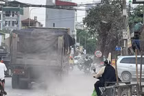 Tuyến đường nối Tố Hữu - đường 70 dang dở, khói bụi, ô nhiễm ở Hà Nội