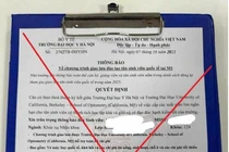 Trường Đại học Y Hà Nội cảnh báo tình trạng giả mạo có dấu hiệu lừa đảo