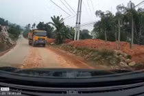 Xử phạt tài xế ô tô tải đi ngược chiều, lấn làn gây nguy hiểm ở Lào Cai