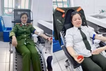 Hai nữ cán bộ Công an Cao Bằng kịp thời hiến máu cứu người nguy kịch