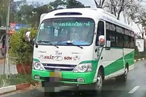 Xử phạt 19 triệu đồng đối với tài xế xe khách đi ngược chiều ở Sơn La