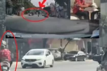 Nam thanh niên đánh võng, tạt đầu các phương tiện lưu thông ở làn ngược chiều