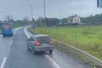 Nữ tài xế bị phạt 35 triệu đồng vì lùi xe trên cao tốc