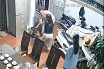 Người hàng xóm đập phá cửa, xông vào hành hung nữ chủ nhà