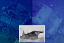 Tìm thấy ô tô Ford trong xác tàu sân bay Mỹ thời Thế chiến 2