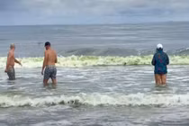 Nước biển Vũng Tàu biến màu xanh lá kỳ lạ, chuyên gia giải mã sao?