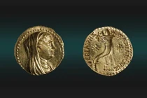 Phát hiện đồng tiền vàng 2.200 tuổi có hình nữ hoàng Ai Cập cổ đại