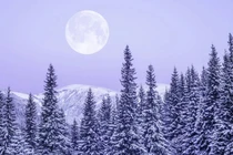 'Trăng tuyết' tuyệt đẹp xuất hiện trên bầu trời tối 2/2