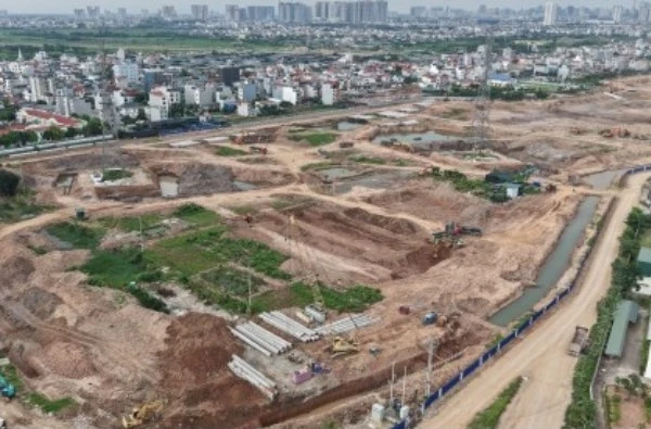 Hà Nội tăng tốc thi công loạt hồ điều hòa phía Tây 