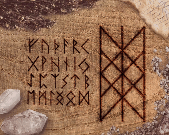  4. Viết trên nhiều vật liệu. Runes được khắc trên nhiều vật liệu như đá, gỗ, kim loại và xương, vì vậy các ký tự thường có nét thẳng để dễ khắc. Ảnh: Pinterest.
